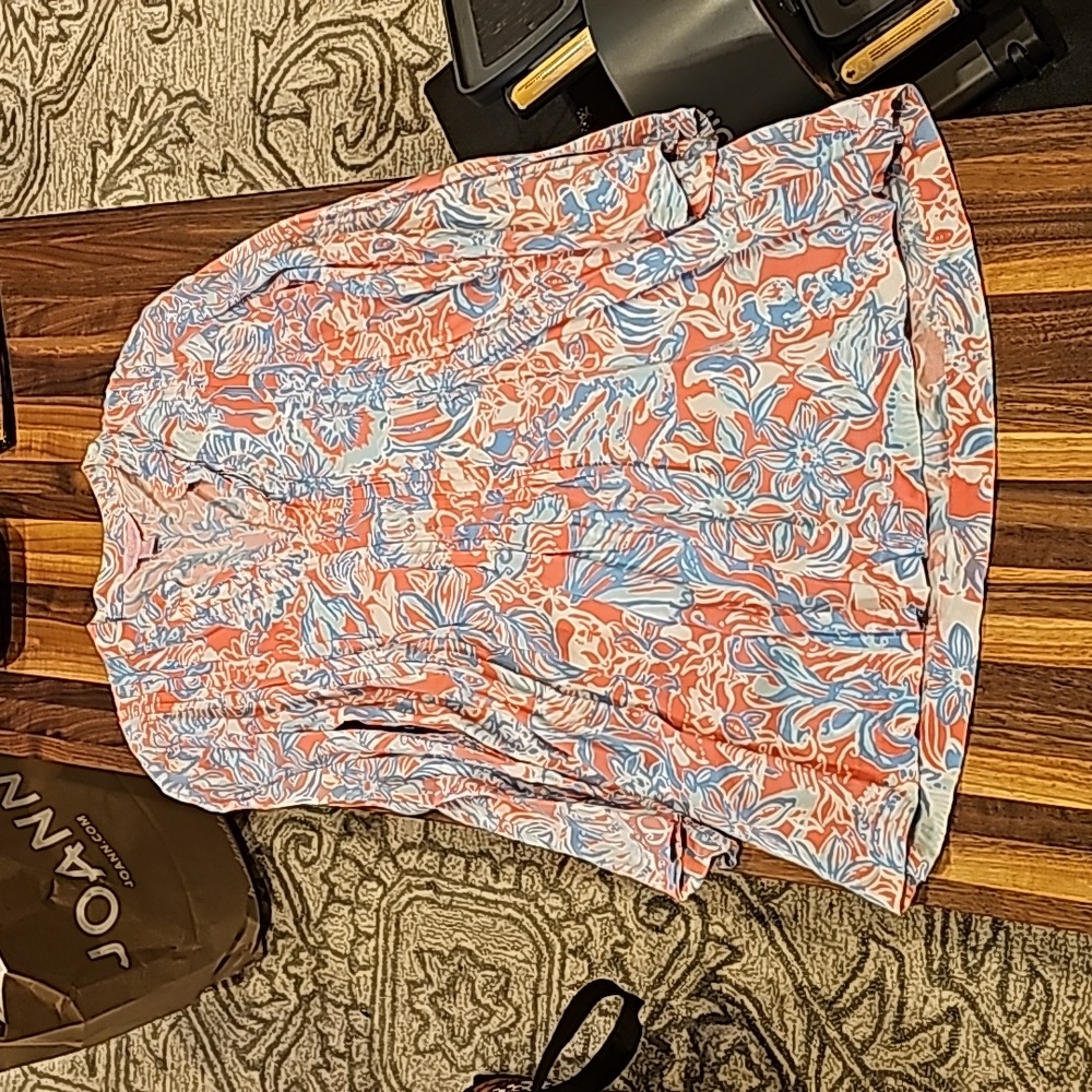 Lilly Pulitzer 3/4 sleeve tunic blouse size XS